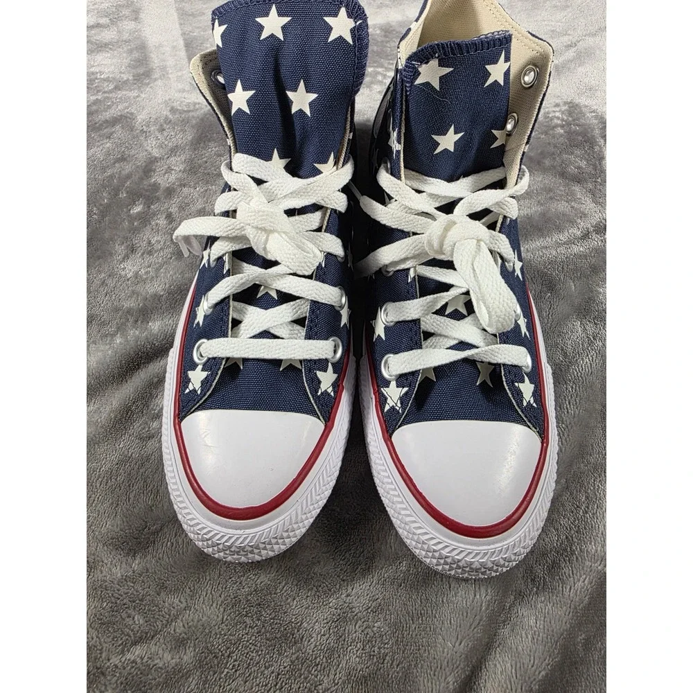 Converse Chuck Taylor All Star High Top Womens 7 Americana, Patriotic NEW - Picture 2 of 7